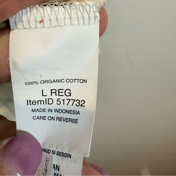 L.L. Bean Organic Cotton Sailboat Shirt Size Large - Picture 12 of 13